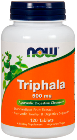 Трифала, 500 мг, 120 таблеток, NOW