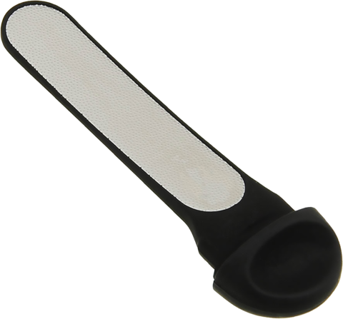 Терка для ног двусторонняя, пластиковая основа, лазерная поверхность, пилка в ручке, 22 см, Solinberg