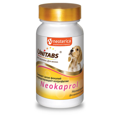 Кормовая добавка Unitabs Neokaprol для щенков и собак, 100 таблеток, Unitabs