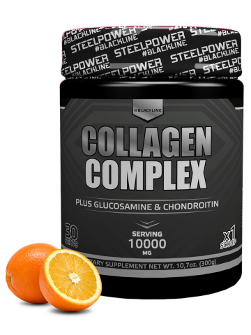 Комплекс для суставов и связок, COLLAGEN COMPLEX, вкус «Апельсин», 300 г, STEELPOWER