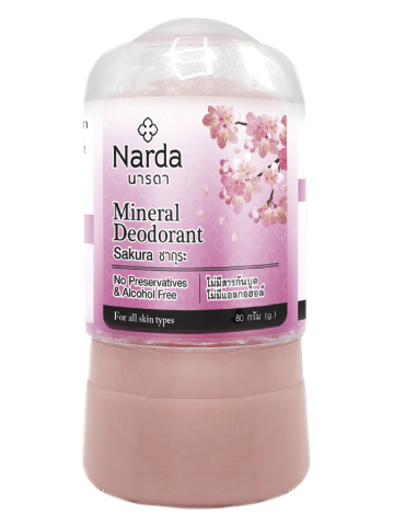 Дезодорант кристаллическ сакура Mineral Deodorant Sakura, 80г, Narda