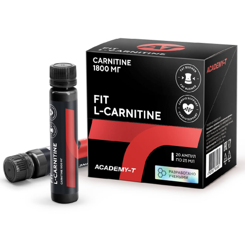 L-карнитин 1800 FIT, 20 ампул по 25 мл, Академия-Т